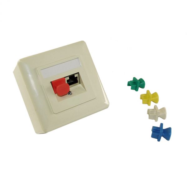 Naar omschrijving van 59942M - InLine Blindstopjes, voor RJ45 Female, donker rood 10 stuks Blister