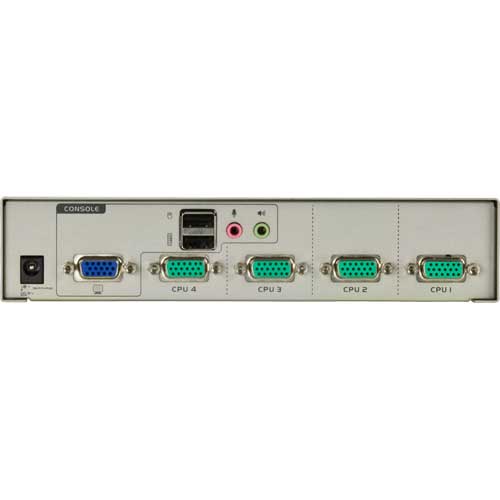 Naar omschrijving van 60654E - KVM Switch, 4-Port ATEN CS74U, USB, Audio