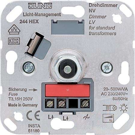 Naar omschrijving van 244HEX - Draaidimmer conventioneel 20-210watt