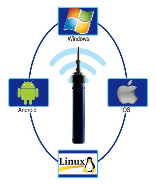 Naar omschrijving van INSPEC-GLAS-25820 - EasyGet 400x Glasvezel Inspectie scope WIFI met 5 tips, 1 stuk verpakking