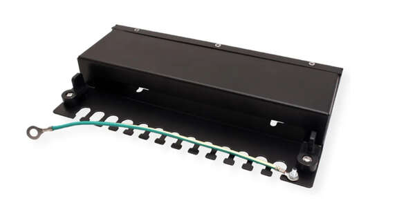 Naar omschrijving van 26-99-0332 - VALUE Keystone module houder, 12 Poorts, zwart