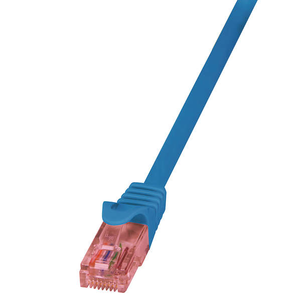 Naar omschrijving van CQ2036U - Patch Cable Cat.6 UTP blue 1 m LogiLink