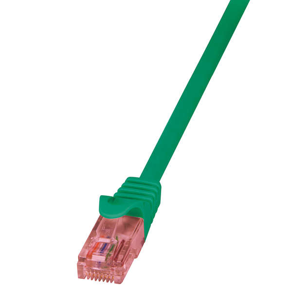 Naar omschrijving van CQ2075U - Patch Cable Cat.6 UTP green 5 m LogiLink