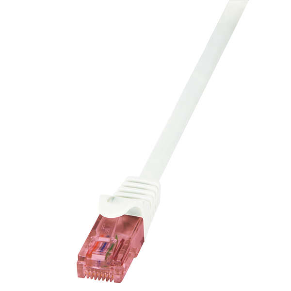 Naar omschrijving van CQ2141U - Patch Cable Cat.6 UTP white 50m  LogiLink