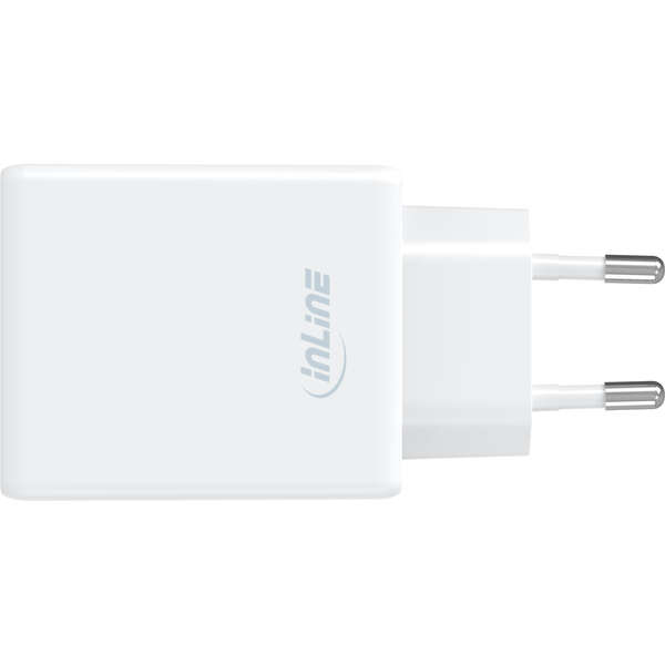 Naar omschrijving van 31565W - InLine USB power supply charger, single USB-C, PD, AVS, 65W, white