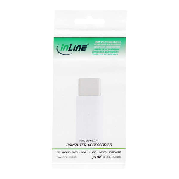 Naar omschrijving van 33303I - InLine® USB 2.0 adapter, USB-C male / Micro-USB female