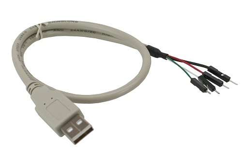 Naar omschrijving van 33440A - InLine USB 2.0 adapterkabel,  USB stekker A naar pinheader Male, 40cm