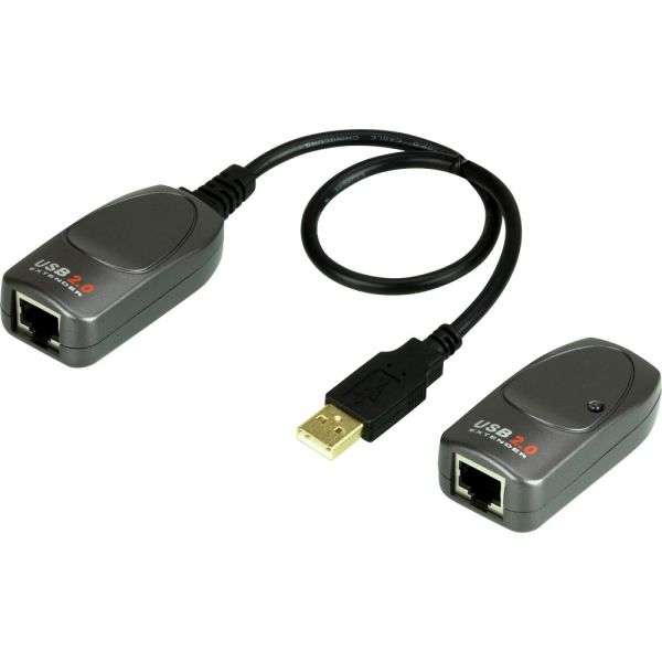 Naar omschrijving van 33600E - USB 2.0 extension up to 60m via RJ45 Cat. 5/5e/6 cable, inclusive power supply
