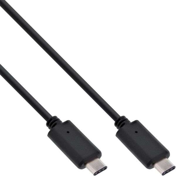 Naar omschrijving van 35701A - InLine USB 3.2 Gen.2 Cable, USB Type-C male/male, black, 1m