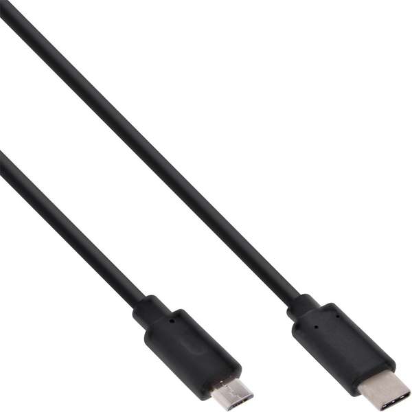 Naar omschrijving van 35742 - USB 2.0 Cable, Type C male to Micro-B male, black, 2m