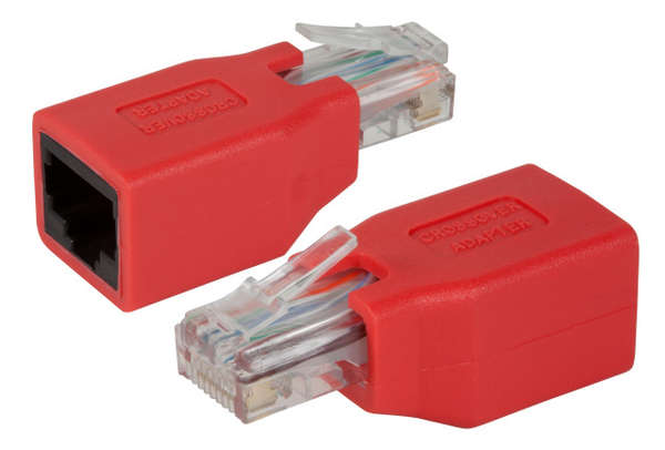 Naar omschrijving van 37537-1 - UTP RJ45 Crossover Adapter 1:1 patchkabel naar kruiskabel