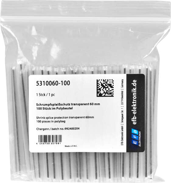 Naar omschrijving van 53100-9-100 - Splicebeschermer, krimp lengte 60mm 100st
