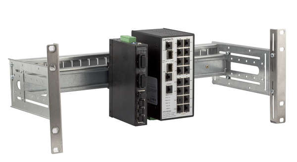 Naar omschrijving van 53719-1V2 - 19inch  4U Universal DIN-Rail Holder