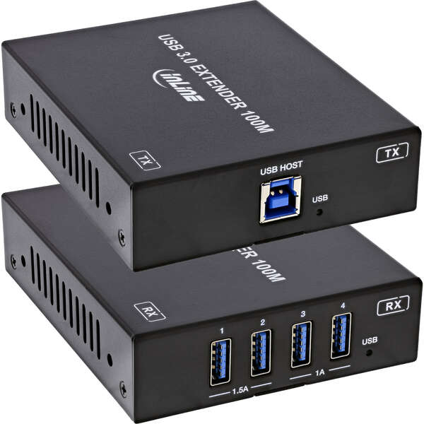 Naar omschrijving van 57886D - InLine USB Extender, Cat.6, USB 3.2, 100m, Set