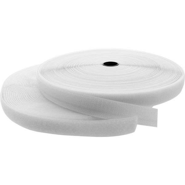 Naar omschrijving van 59933W - InLine Cable Ties with hook-and-loop fastener band 25mm white 25m