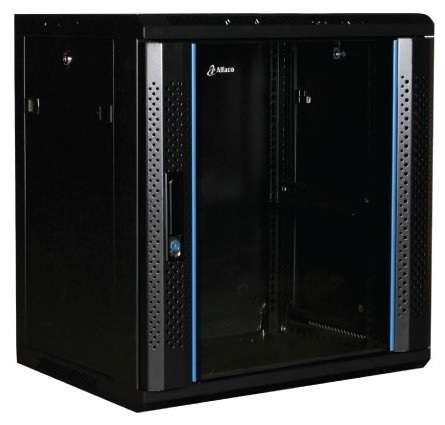 Naar omschrijving van AST19-6412 - 12U wandkast met glazen deur 600x450x635mm (BxDxH)