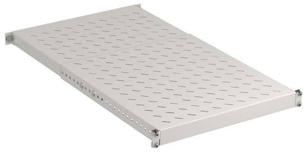 Naar omschrijving van 691653GR-80 - Zwaarlast plateau, 1HE, diepte 500-900mm, max 150kg, voor 800-1000mm diepe kast