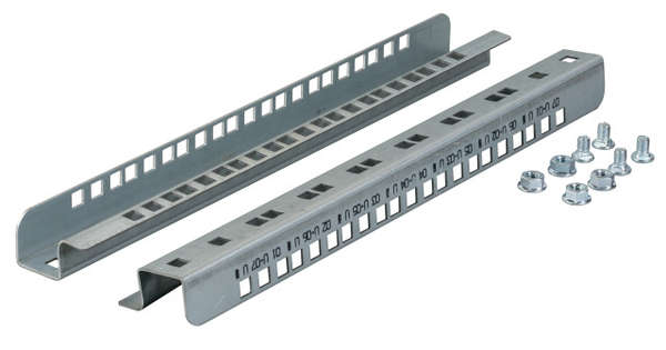 Naar omschrijving van 691682 - 12 HE 19 Mounting rails 19 inch