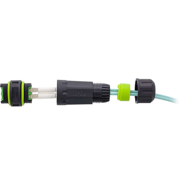 Naar omschrijving van 69927B - InLine Fiber optic coupler LC, IP68, 2x2 LC socket, outdoor, M20