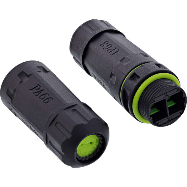 Naar omschrijving van 69927F - InLine Fiber optic coupler SC, IP68, 2x2 SC socket, outdoor, M20