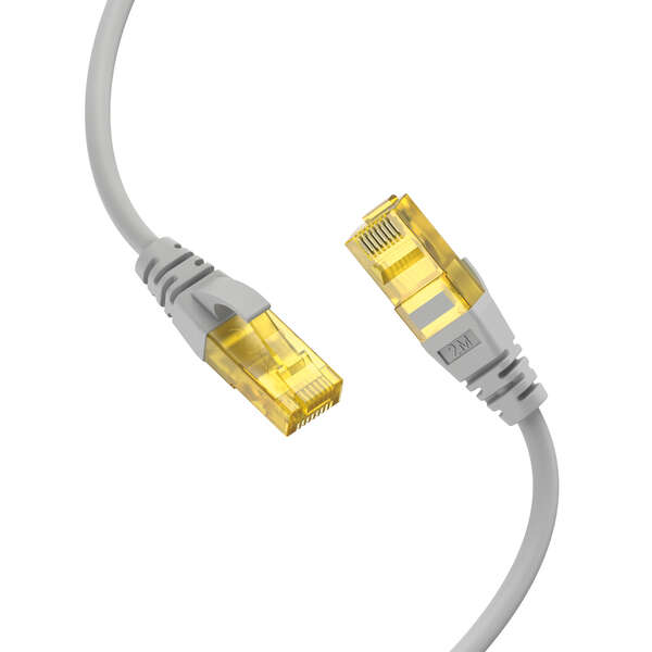 Naar omschrijving van 6AUGS300 - Pronetwork Cat. 6A U/UTP LSOH Patchkabel Grijs 30 Meter