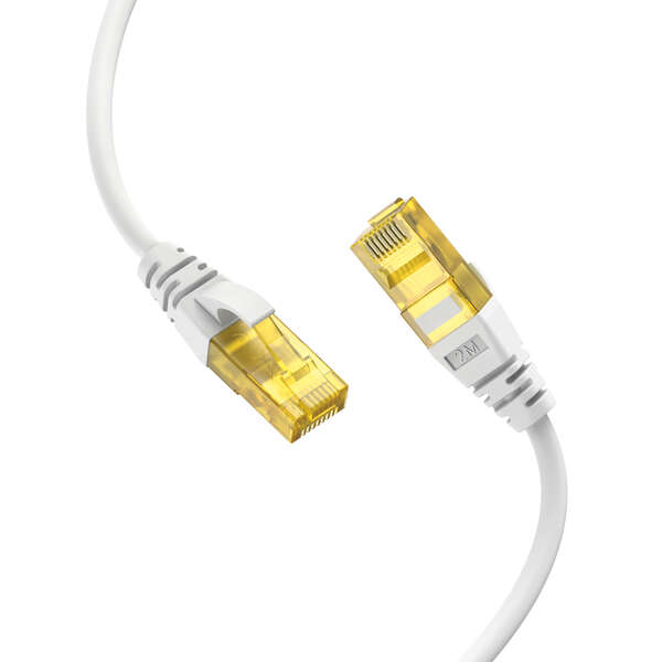 Naar omschrijving van 6AUWT200 - Pronetwork Cat. 6A U/UTP LSOH Patchkabel Wit 20 Meter