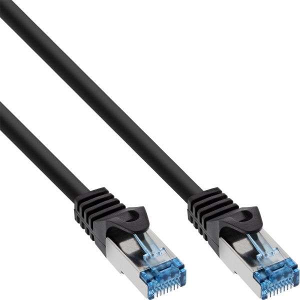 Naar omschrijving van 72800S - InLine Patch cable, Cat.6A, S/FTP, PE outdoor, black, 10m