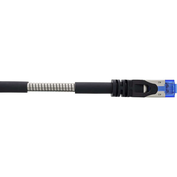 Naar omschrijving van 75500S - InLine Patch cable armoured, U/FTP, Cat.6A, black, 10m