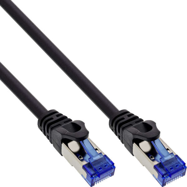 Naar omschrijving van 75500S - InLine Patch cable armoured, U/FTP, Cat.6A, black, 10m