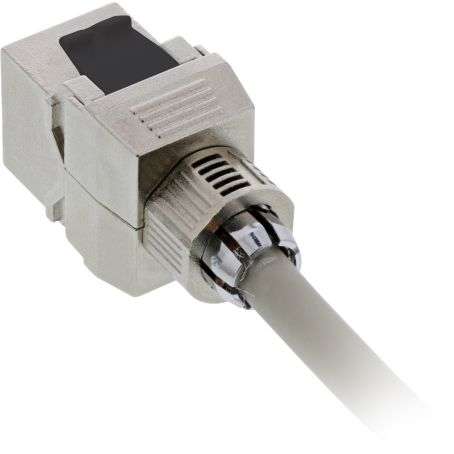 Naar omschrijving van 76202G - InLine® RJ45 Keystone Jack Snap-In module Cat.8.1