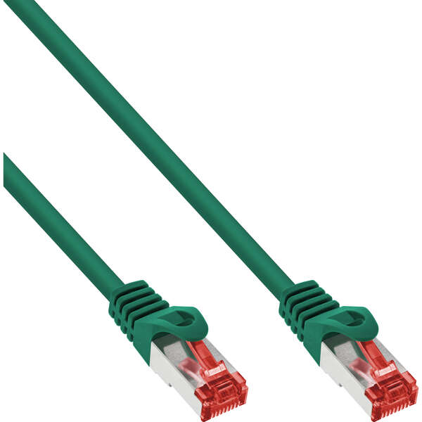 Naar omschrijving van 76403G - InLine Patchkabel,  S-STP/PiMF, Cat. 6, groen, 3m