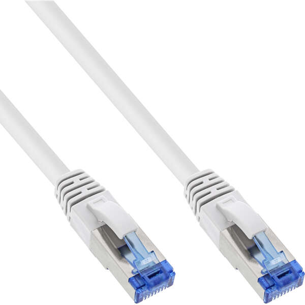 Naar omschrijving van 76802W - InLine Patchkabel Cat.6(A) S-STP/PiMF, LSZH 500MHz, wit, 2m