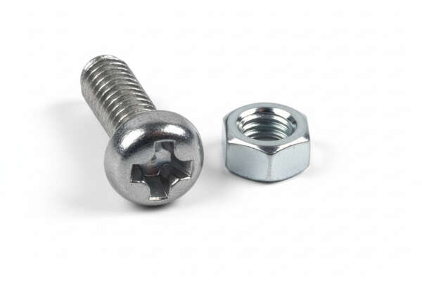 Naar omschrijving van 80715-1 - Schroefjes, voor metalen glasvezeladapters, 1 set boutje met moertje, M2x8mm