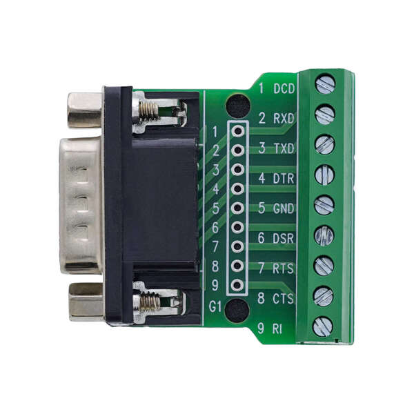 Naar omschrijving van 92501D - InLine Terminal block D-Sub 9 plug, screw terminal, screw lock