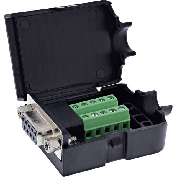 Naar omschrijving van 92501H - InLine D-Sub 9 breakout terminal block, socket, screw terminal