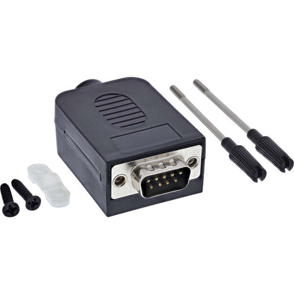 Naar omschrijving van 92501I - InLine D-Sub 9 breakout terminal block, plug, screw terminal, knurled screw