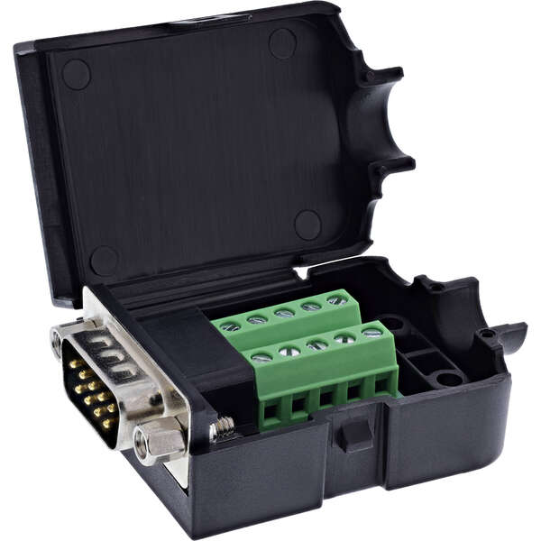 Naar omschrijving van 92501J - InLine D-Sub 9 breakout terminal block, plug, screw terminal