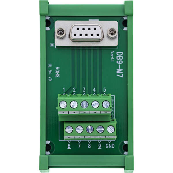 Naar omschrijving van 92501K - InLine D-Sub 9 terminal block, socket, screw terminal, top-hat rail