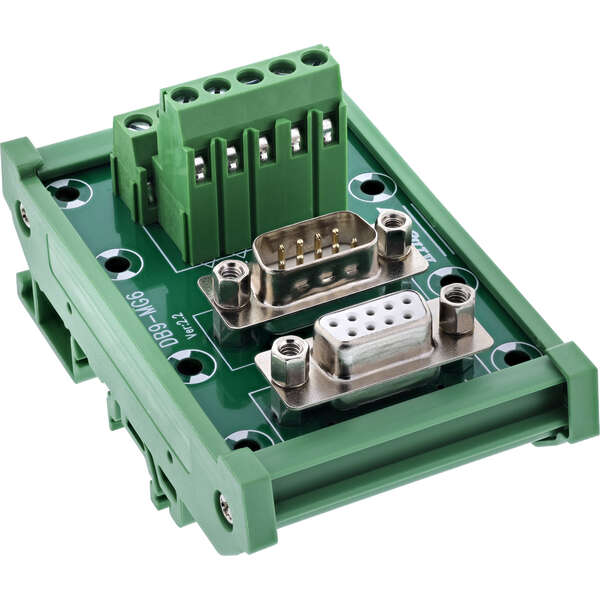 Naar omschrijving van 92501M - InLine D-Sub 9 terminal block, socket/plug, screw terminal, top-hat rail