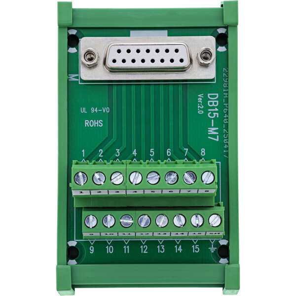 Naar omschrijving van 92502C - InLine D-Sub 15 terminal block, socket, screw terminal, for top-hat rail