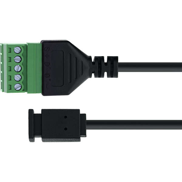 Naar omschrijving van 92504D - InLine Micro USB socket to terminal block, 5-pin, with cable