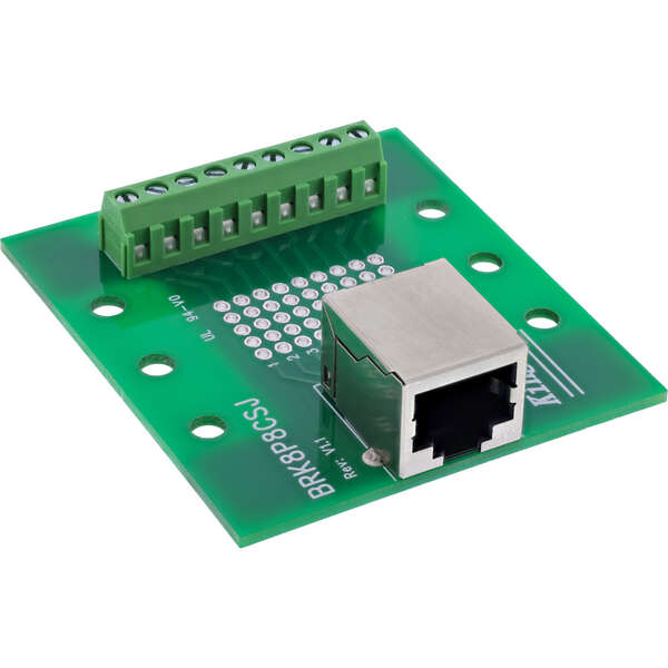 Naar omschrijving van 92505B - InLine Terminal block, RJ45 socket, straight, for top-hat rail