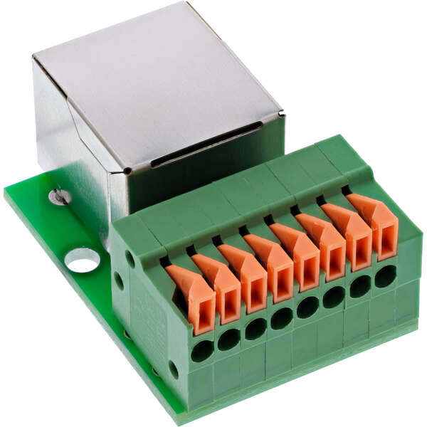 Naar omschrijving van 92505F - InLine® RJ45 socket to push-in terminal, 8-pin, Cat.5e