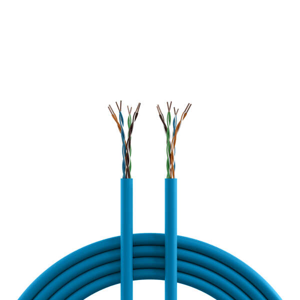 Naar omschrijving van 99960-500-CPR - INFRALAN Cat.6A 500 AWG23 U/UTP 4P CPR B2ca RAL5015 blue 500m