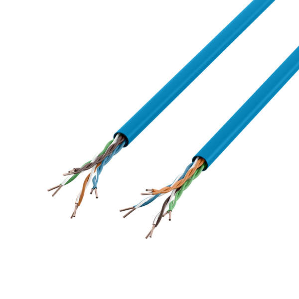 Naar omschrijving van 99960-500-CPR - INFRALAN Cat.6A 500 AWG23 U/UTP 4P CPR B2ca RAL5015 blue 500m