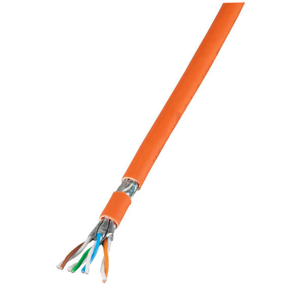 Naar omschrijving van BEL-1885ELV - Cat.7  S/FTP kabel LSNH B2ca haspel 500m oranje