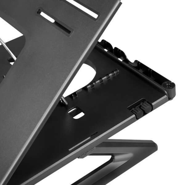 Naar omschrijving van AA0133 - Notebook stand, foldable, height adjustable, black