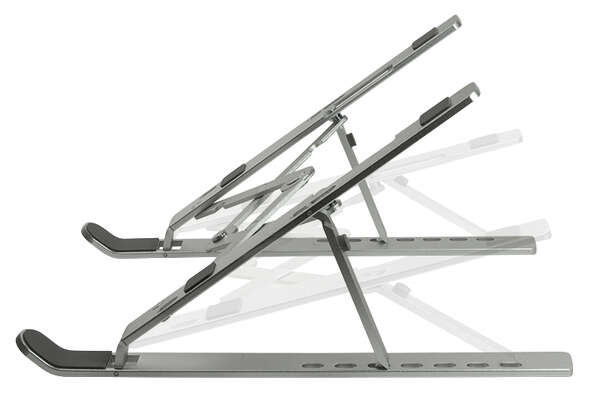 Naar omschrijving van AA0134 - Notebook stand, foldable, aluminum, silver