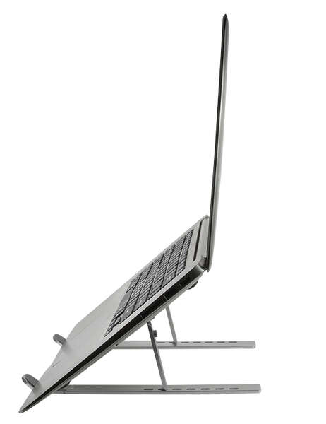 Naar omschrijving van AA0134 - Notebook stand, foldable, aluminum, silver