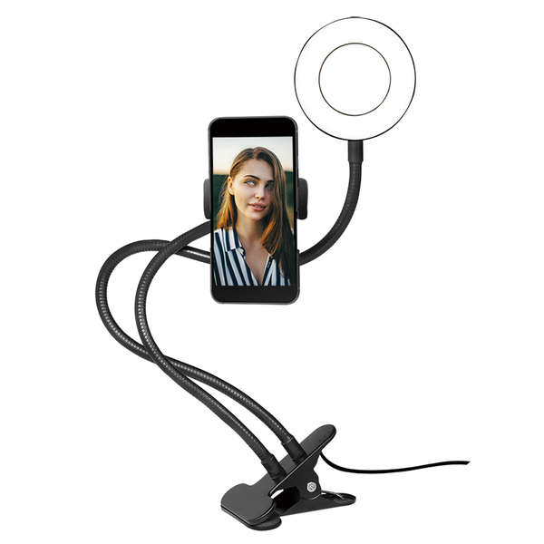 Naar omschrijving van AA0150 - Smartphone ring light clamp mount